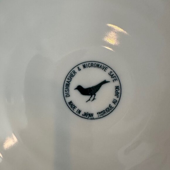 Anthropologie Orange and Blue Floral Boho 10.5" Dinner Plate Retired Design - Picture 3 of 3